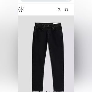Rag & Bone Men’s Fit 2 Slim washed black button-fly jeans